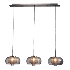 Пендел LUXERA 33103 MEDUSA 3xG9/33W,CHROME, CLEAR GLASS