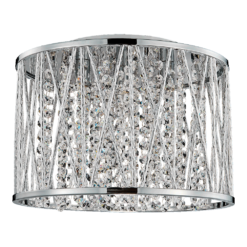 Плафон LUXERA 46062 STIXX 4xG9/33W,D340,SILVER/CLEAR,CEILING