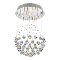 Плафон LUXERA 62413 XAVER 4xGU10/50W, CHROME/CLEAR
