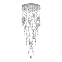 Полилей LUXERA 62430 RUSSET 5xGU10/50W, CHROME/CLEAR