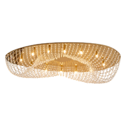 Плафон LUXERA 62442 ELIPTHON 12xG9/33W, GOLD/CLEAR