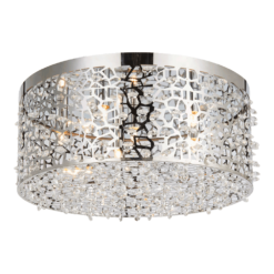 Плафон LUXERA 64372 VITRA 5xG9/33W, STAINLESS STEEL/CLEAR