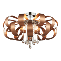 Кристален плафон Luxera RIBBON с кристал за хол