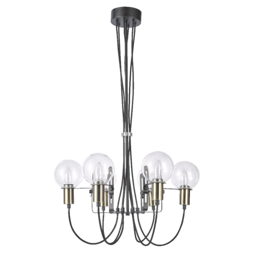 Полилей LUXERA 64400 ABRAZO 6xE14/40W,ABS/CLEAR