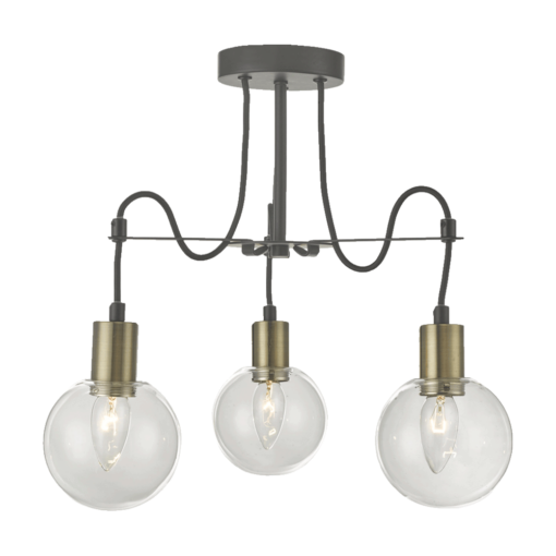 Полилей LUXERA 64402 ABRAZO 3xE14/40W,ABS/CLEAR