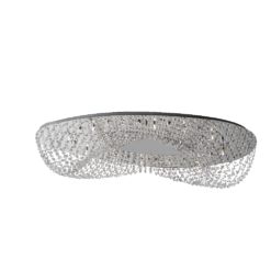 Плафон LUXERA 69048 ELIPTHON 12xG9/33W, CHROME/CLEAR