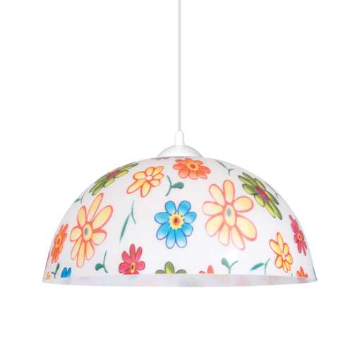 Детска лампа Luxera FLOWERS MULTICOLOR за детска стая