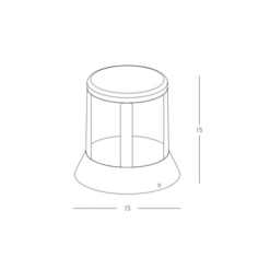 LED градински стълб ZAMBELIS E337 GARDEN BOLLARD LAMP - Image 2