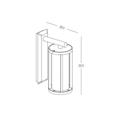 Фасаден аплик ZAMBELIS E338 OUTDOOR WALL LAMP - Image 2