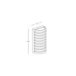 LED фасаден аплик ZAMBELIS E341 OUTDOOR WALL LAMP - Image 2