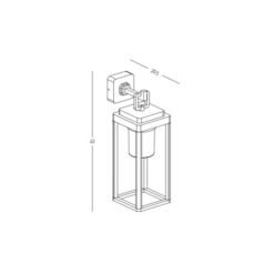 Фасаден аплик ZAMBELIS E343 OUTDOOR WALL LAMP - Image 2
