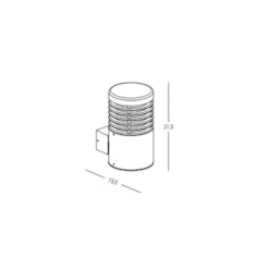 LED фасаден аплик ZAMBELIS E344 OUTDOOR WALL LAMP - Image 2