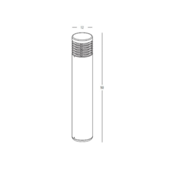 LED градински стълб ZAMBELIS E345 GARDEN BOLLARD LAMP - Image 2
