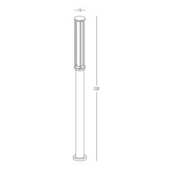 LED градински стълб ZAMBELIS E348 GARDEN BOLLARD LAMP - Image 2