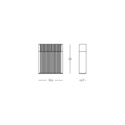 LED фасаден аплик ZAMBELIS E353 OUTDOOR WALL LAMP - Image 2