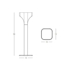 LED градински стълб ZAMBELIS E356 GARDEN BOLLARD LAMP - Image 2