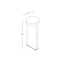 LED градински стълб ZAMBELIS E384 GARDEN BOLLARD LAMP - Image 2