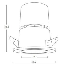 LED луна за вграждане ZAMBELIS LIGHTS S071 RECESSED DOWNLIGHT LAMP - Image 2