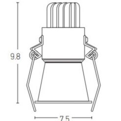 LED луна за вграждане ZAMBELIS LIGHTS S075 RECESSED DOWNLIGHT LAMP - Image 2