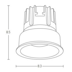 LED луна за вграждане ZAMBELIS LIGHTS S078 RECESSED DOWNLIGHT LAMP - Image 2
