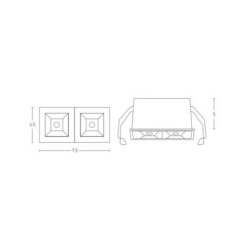 LED луна за вграждане ZAMBELIS LIGHTS S085 RECESSED DOWNLIGHT LAMP - Image 2