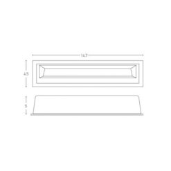 LED фасадна луна за вграждане в стена ZAMBELIS LIGHTS S087 OUTDOOR - Image 2
