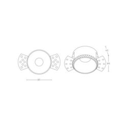 Луна за вграждане ZAMBELIS LIGHTS S089 TRIMLESS RECESSED DOWNLIGHT LAMP - Image 2