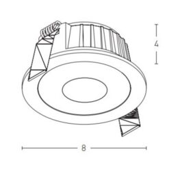 LED луна за вграждане ZAMBELIS LIGHTS S111 RECESSED DOWNLIGHT LAMP - Image 2