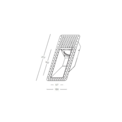 Луна за вграждане в стена ZAMBELIS S147 TRIMLESS RECESSED WALL LAMP - Image 2