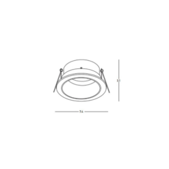 Луна за вграждане ZAMBELIS S163 RECESSED DOWNLIGHT LAMP - Image 2
