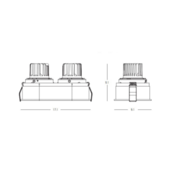 LED луна за вграждане ZAMBELIS S176 RECESSED DOWNLIGHT LAMP - Image 2