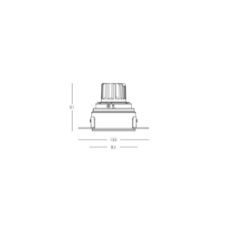 LED луна за вграждане ZAMBELIS S177 TRIMLESS RECESSED DOWNLIGHT LAMP - Image 2