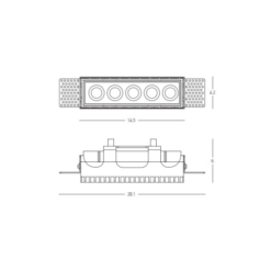LED луна за вграждане ZAMBELIS S193 TRIMLESS RECESSED DOWNLIGHT LAMP - Image 2