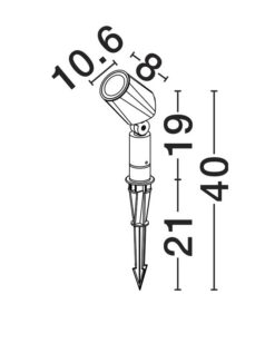 Градински прожектор NOVA LUCE 9030155 SPY - Image 8
