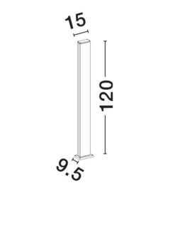 Градински стълб NOVA LUCE 9030855 SASSO - Image 7
