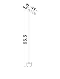Градински стълб NOVA LUCE 9060261 PIPE - Image 2
