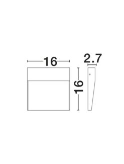 Фасадна луна за вграждане NOVA LUCE 9136442 FEM - Image 2