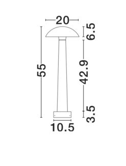Градински стълб NOVA LUCE 9540269 TURA - Image 7