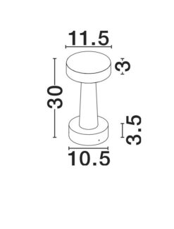 Градински стълб NOVA LUCE 9540271 CRAM - Image 6