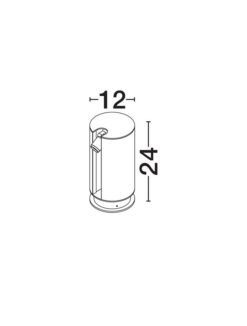 Градински стълб NOVA LUCE 9695505 TAGLIO - Image 3