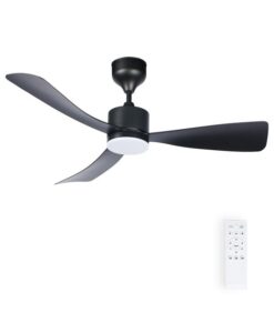Таванен вентилатор с LED осветление. FANLUX-C3 18W 3xCCT (3000K/4500K/6500K) 1530Lm 106CM BLACK Дистанционно управление 2027750 VITO