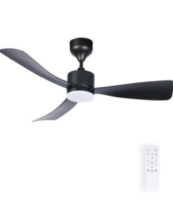 Таванен вентилатор с LED осветление. FANLUX-C3 18W 3xCCT (3000K/4500K/6500K) 1530Lm 106CM BLACK Дистанционно управление 2027750 VITO