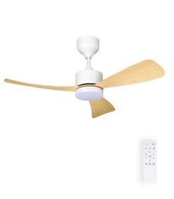 Таванен вентилатор с LED осветление. FANLUX-C3 18W 3xCCT (3000K/4500K/6500K) 1530Lm 106CM WOOD Дистанционно управление 2027760 VITO
