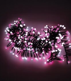 CHRISTMAS LIGHTING NATALE-19 FIRECRAKE 160LED PK+WH 1.5M 31V IP44 GREEN 5620750 VITO