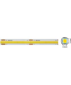 LED   ЛЕНТА  PLUS 24V 320xCOB 12W 3M Самозалепваща лента  8mm IP20 3000K 5m ROLL 5540590 VITO