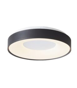LED ПЛАФОН ЗА ТАВАН DESITA R25 Ø385xH80 25W 3xCCT (3000K/4000K/6500K) 2125Lm МАТОВО ЧЕРЕН 2027920 VITO