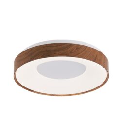 LED ПЛАФОН ЗА ТАВАН DESITA R25 Ø385xH80 25W 3xCCT (3000K/4000K/6500K) 2125Lm WALNUT 2027910 VITO