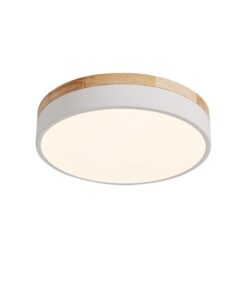 LED ПЛАФОН ЗА ТАВАН FINESSE R3-35 Ø400xH60 35W 3xCCT (3000K/4000K/6500K) 3150Lm МАТОВО БЯЛ+ДЪРВЕСЕН 2027950 VITO