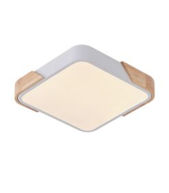 LED ПЛАФОН ЗА ТАВАН FINESSE S2-35 400x400xH50 35W 3xCCT (3000K/4000K/6500K) 2975Lm МАТОВО БЯЛ+ДЪРВЕСЕН 2027990 VITO