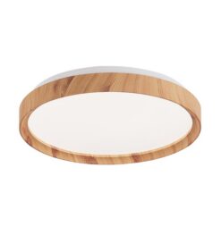 LED ПЛАФОН ЗА ТАВАН LIDIA R45 Ø500xH70 45W 3xCCT (3000K/4000K/6500K) 4500Lm ДЪРВЕСЕН 2027870 VITO